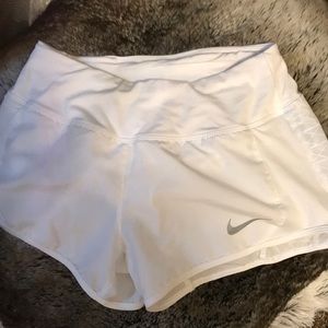 White nike dry fit shorts